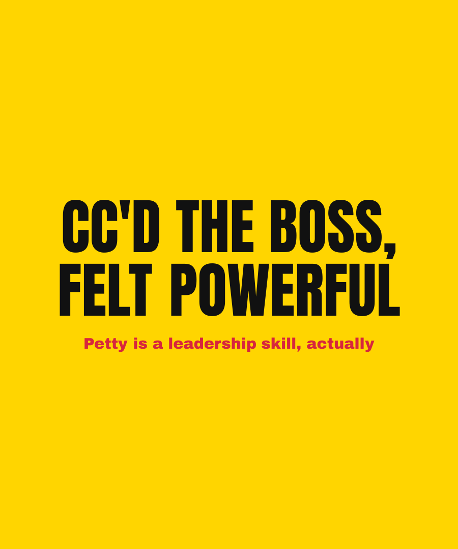 CC'D THE BOSS, FELT POWERFUL print detail