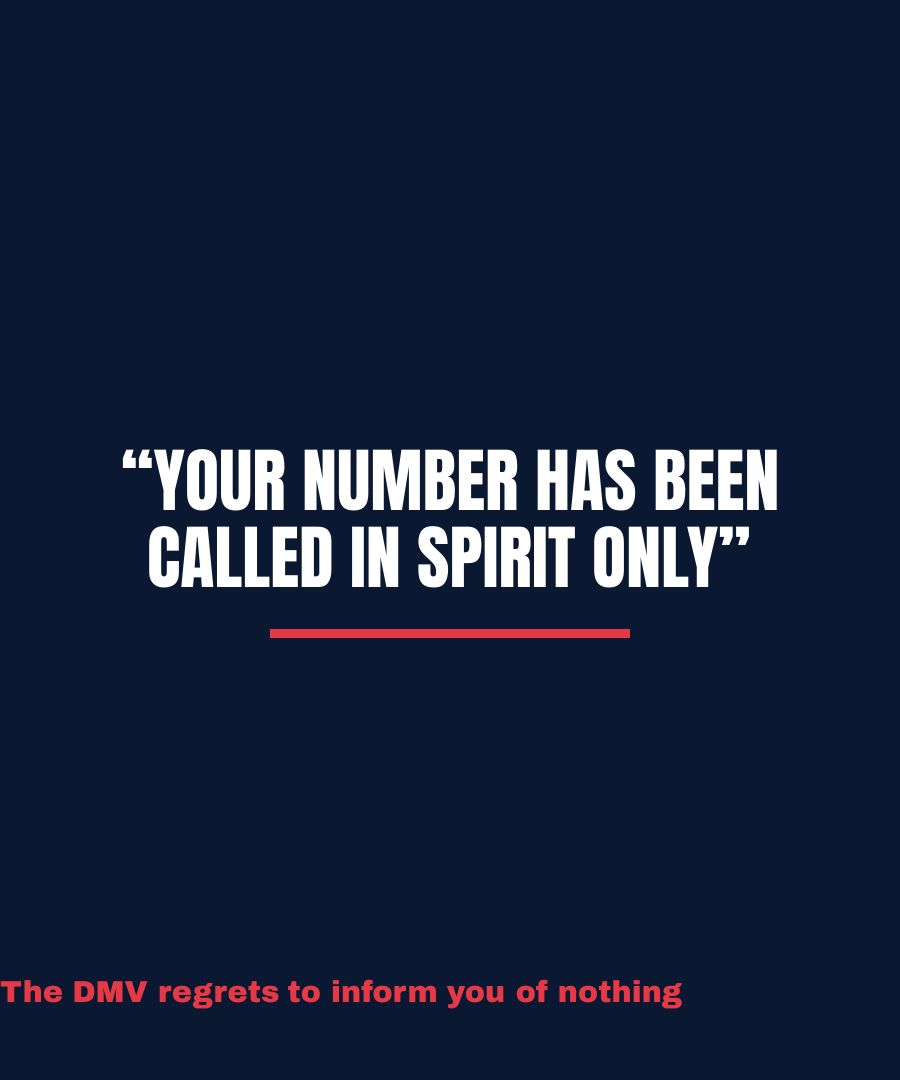 YOUR NUMBER HAS BEEN CALLED IN SPIRIT ONLY print detail