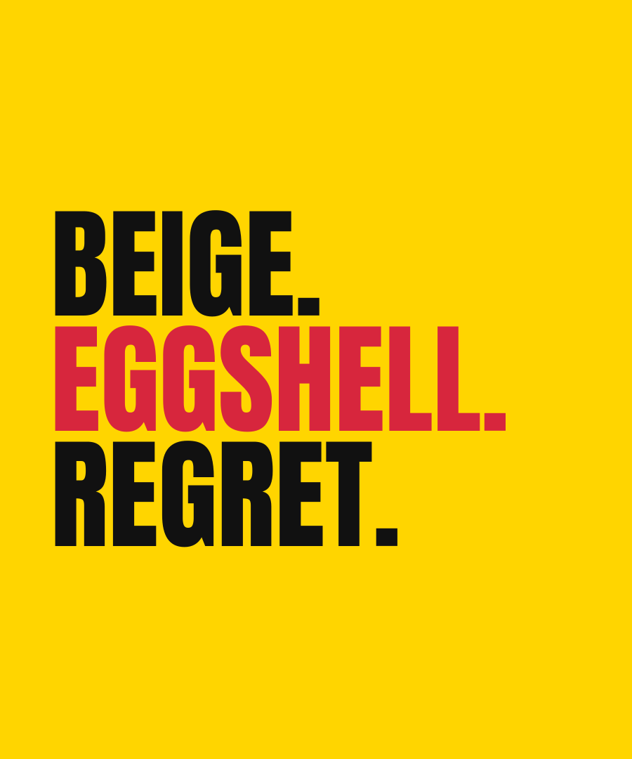 BEIGE. EGGSHELL. REGRET. print detail