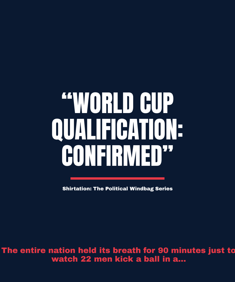 WORLD CUP QUALIFICATION: CONFIRMED